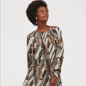 H&M snake print maxi dress